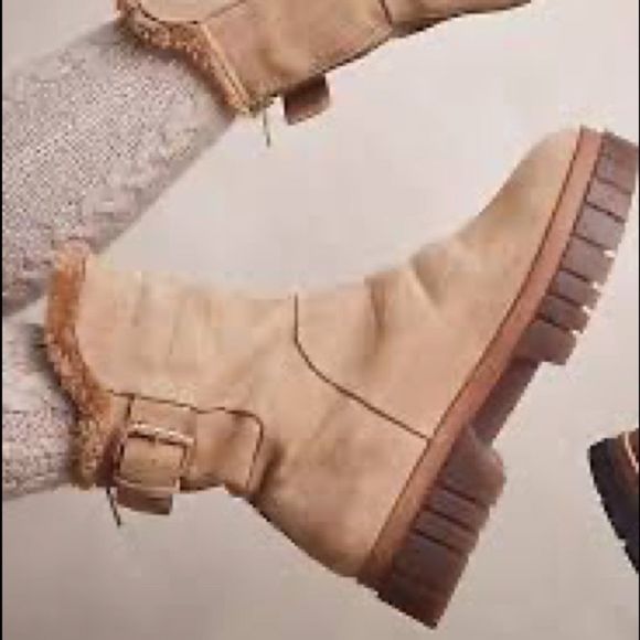 Free People Shoes - NWT Free People Fable Faux Fur Lined Boot 38.5